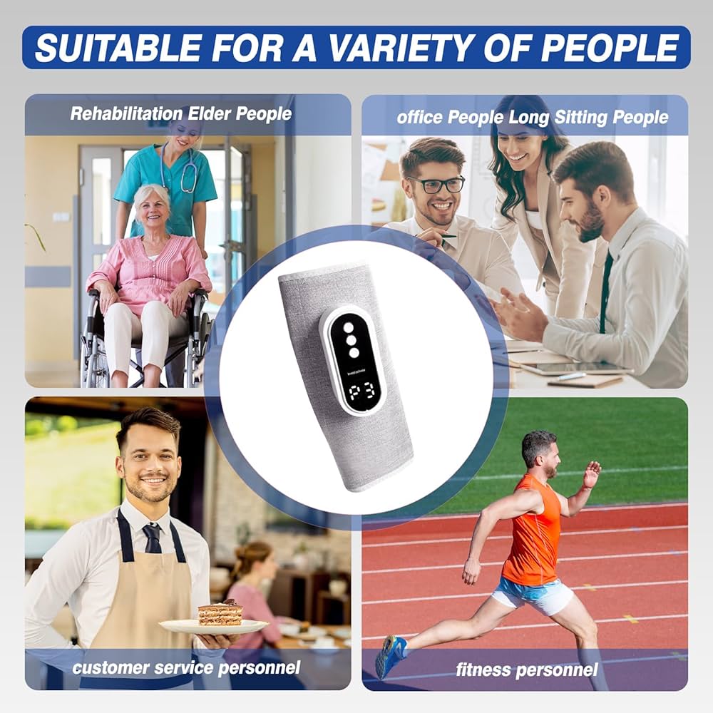 Smart Air-Compression Leg Massager Pro - Slate Grey