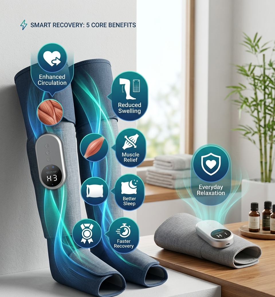 5 Incredible Benefits of Air Compression Leg Massagers
