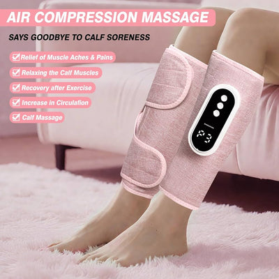 Smart Air-Compression Leg Massager Pro  - Rose Pink
