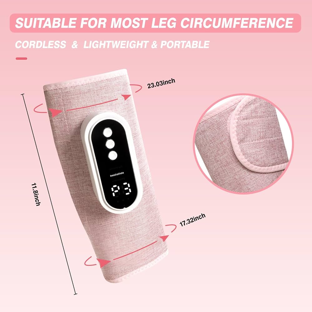 Smart Air-Compression Leg Massager Pro  - Rose Pink