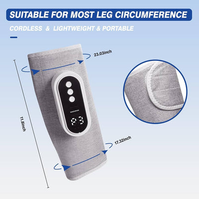 Smart Air-Compression Leg Massager Pro - Slate Grey