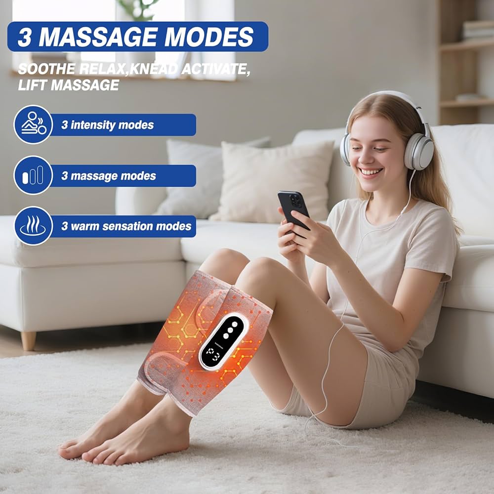 Smart Air-Compression Leg Massager Pro - Slate Grey