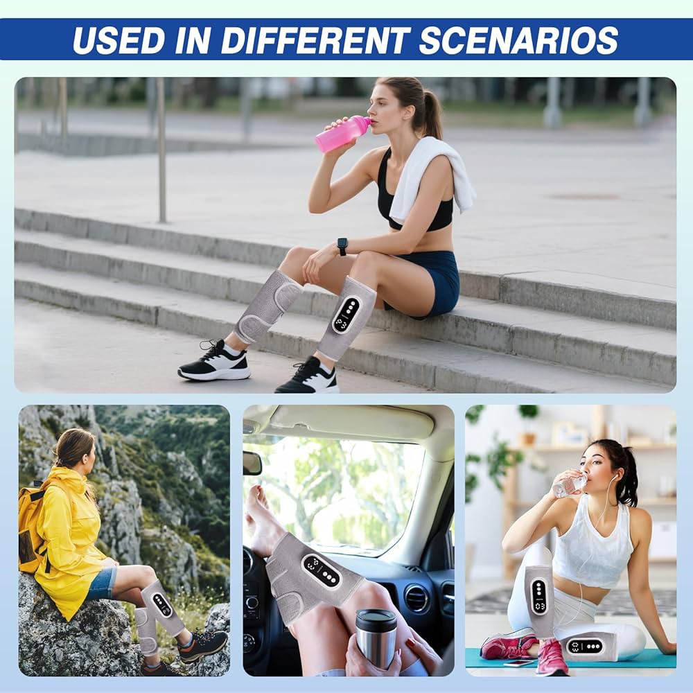 Smart Air-Compression Leg Massager Pro - Slate Grey