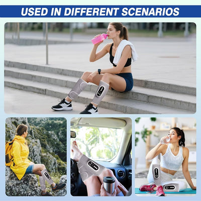 Smart Air-Compression Leg Massager Pro - Slate Grey